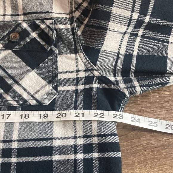 Jachs Mfg Heritage Black and White Long Sleeve Button Up Flannel Shacket Large - Picture 5 of 8